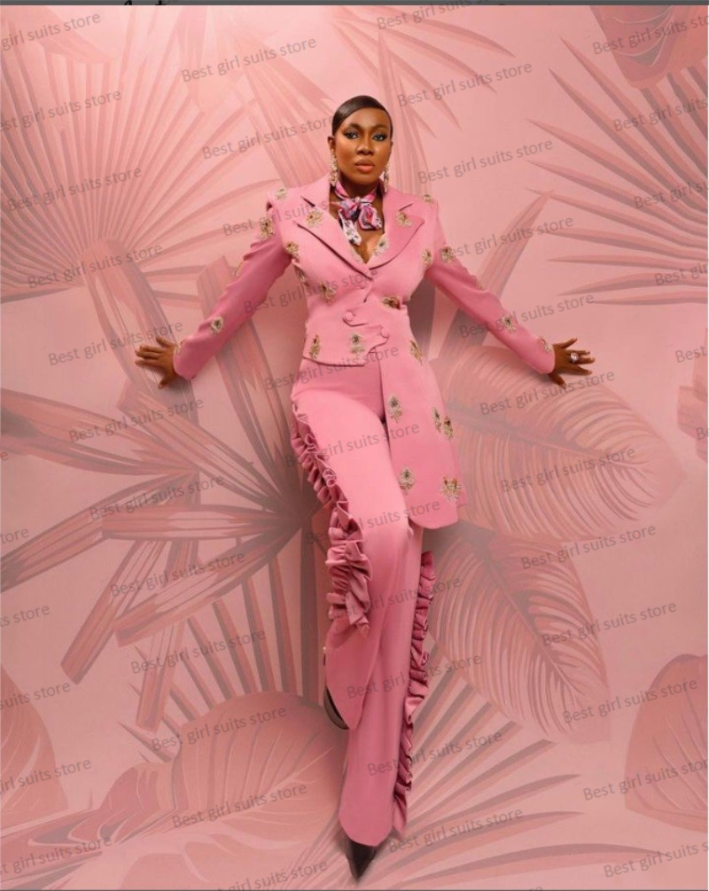 Pink Wedding Women Suit Set Bl - đánh giá và giá Women Formal Wear Coat