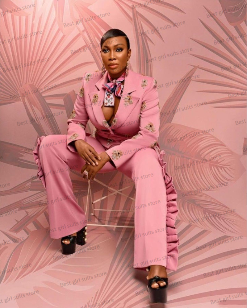 Pink Wedding Women Suit Set Bl - đánh giá và giá Women Formal Wear Coat