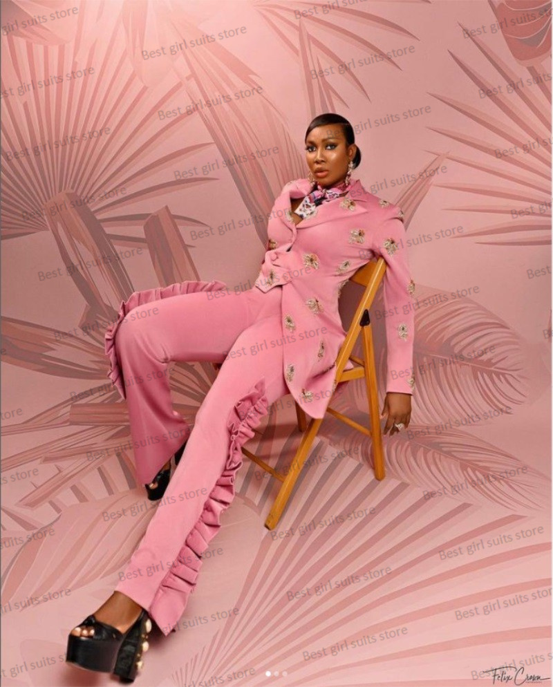 Pink Wedding Women Suit Set Bl - đánh giá và giá Women Formal Wear Coat