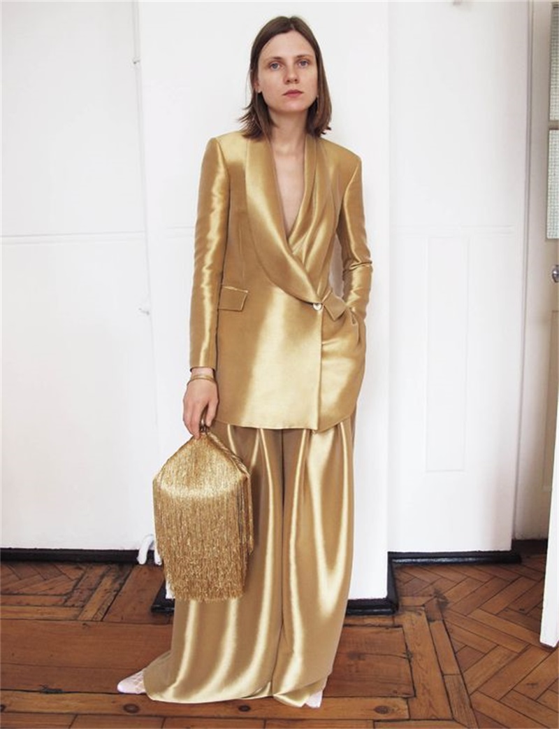 Vàng Lụa Satin Nữ Phù Hợp Với  - đánh giá và giá Women'S Formal Wear For A Wedding
