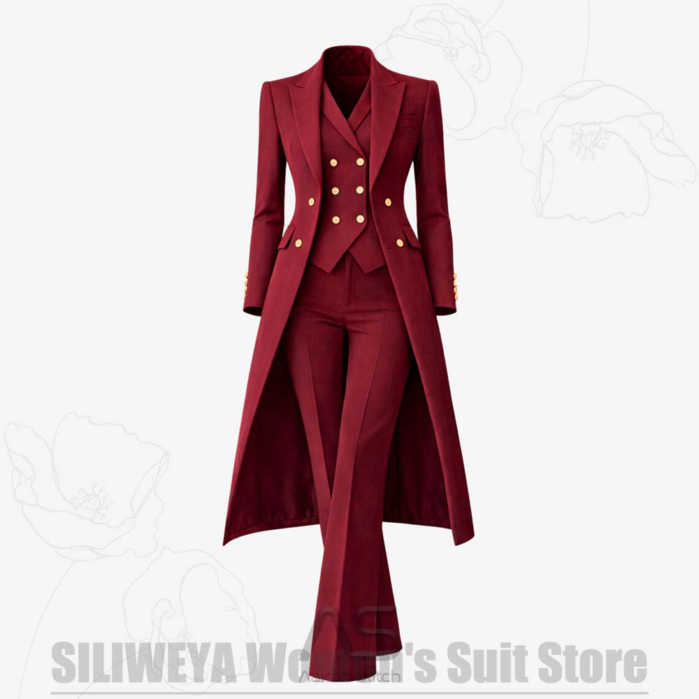 Women's Suit 3 Piece Double Br - đánh giá và giá Women Formal Wear Coat