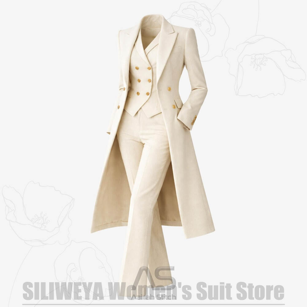 Women's Suit 3 Piece Double Br - đánh giá và giá Women Formal Wear Coat