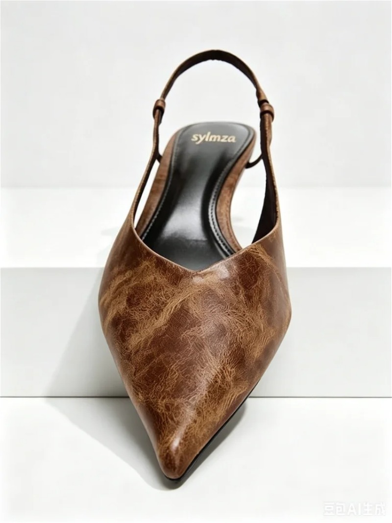 Retro Brown Kitten Heel Design - đánh giá và giá Slingback Heel Formal