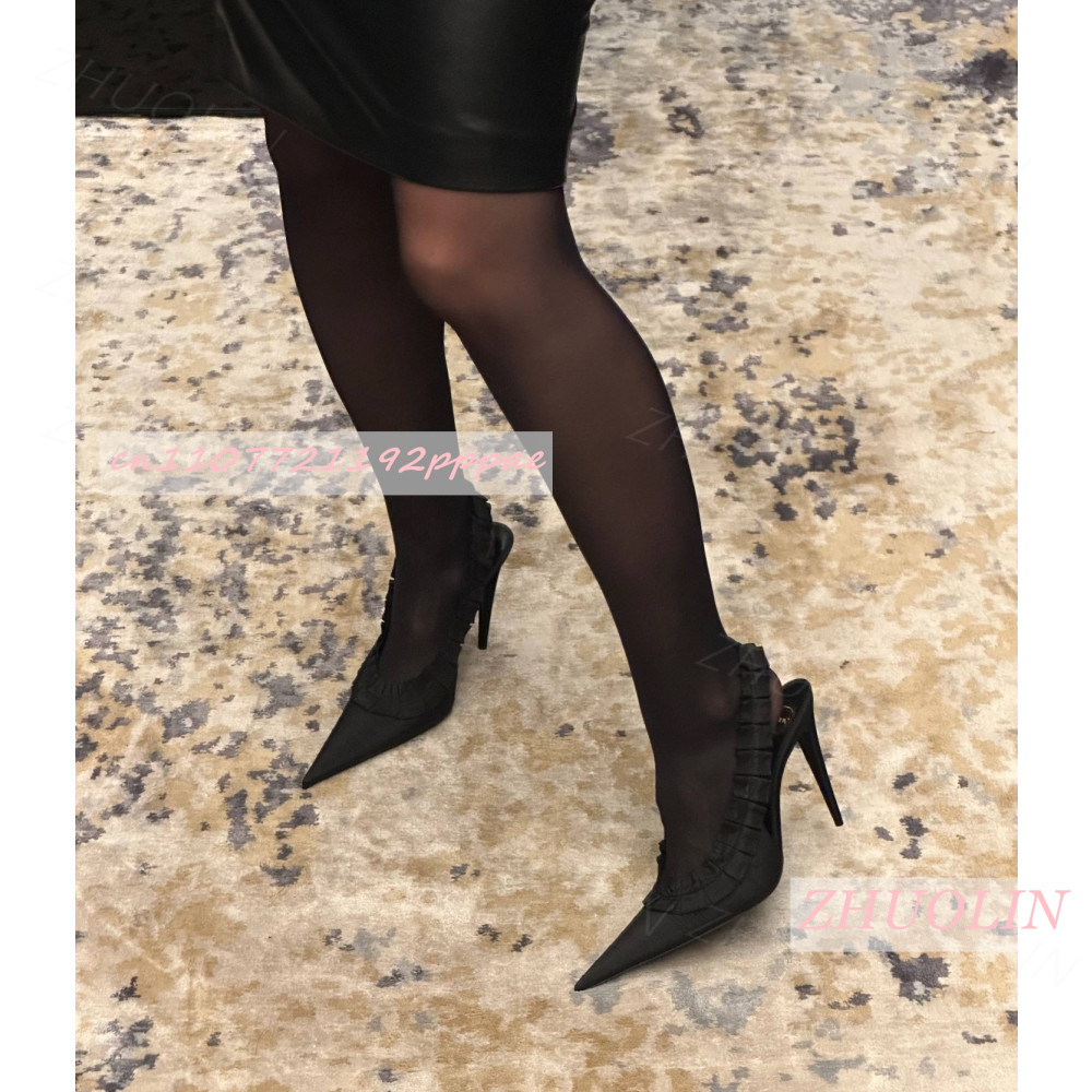 Slingback Heels Burgundy Pleat - đánh giá và giá Slingback Heel Formal